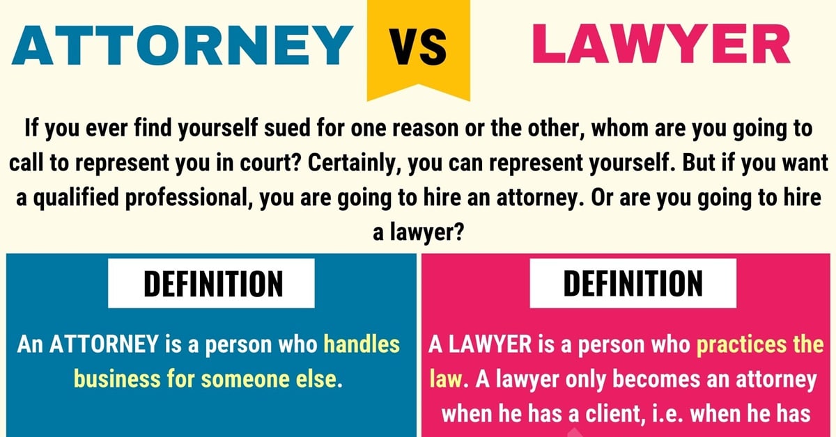 Lawyer attorney differences must key know vs which